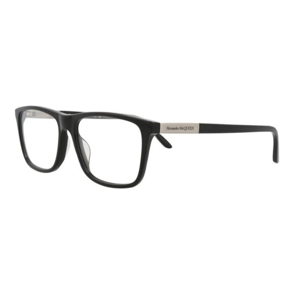 Alexander McQueen Mens Square/Rectangle Black Silver Transparent Fashion - Picture 1 of 4